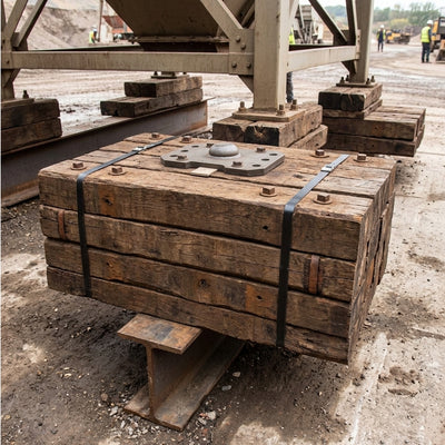 Creosoted Hardwood Sleepers 8'6" x 10" x 6"