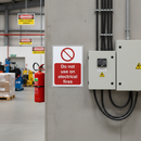 Dark Gray Do Not Use on Electrical Fires Safety Sign - Essential Fire Prevention