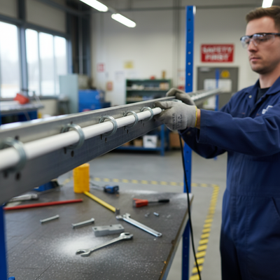 Premium White PVC Round Tube 7.5mm Diameter, 1m Length