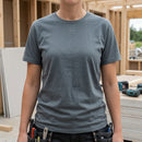 Women's Steel Grey Cotton Work Tee Shirt