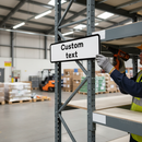 Dark Gray Custom Quick-Fit Supplementary Plate 725x275mm - High-Visibility Sign Face