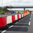 Dim Gray Premium Self-Weighted Separator Barrier for Pedestrian and Traffic Management