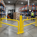 Slate Gray Heavy Duty Impact Protection Railing System - 1000mm Centre Post