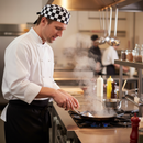 Rosy Brown Premium Chef's Skull Cap - Comfortable 100% Cotton in Black/White