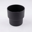 76mm Ø Outlet to Downpipe Length Connector — Textured Black