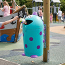 Novelty boy character litter bin, MDPE plastic, 85–120L capacity