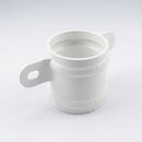 Traditional Downpipe Spare Socket Eared 76mm Diameter — RAL 9016