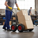 Premium 11 Inch Pneumatic Wheel with 20mm Roller Bearing Bore, Durable Red Plastic Rim, 2 Pack for Versatile Applications