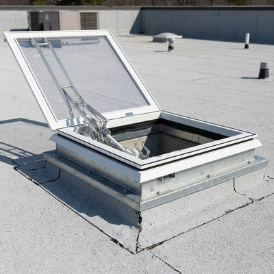Smoke Vent for Builders Curb - 3 in 1, Polycarbonate Dome