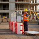 Dim Gray Premium 50/50 Mesh & Solid Hoarding Panel for Safety