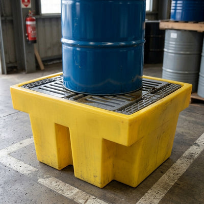 Single Drum Spill Pallet – 225 Litre Capacity