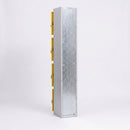 Four-door galvanised steel locker 1200mm wide, 450mm depth (view 2)