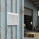 Premium Plastic Louvred Vent with Fixed Flyscreen - 9x6 Inch for Optimal Airflow and Ventilation