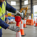 Rosy Brown Premium Barrier Dummy Unit - No Tape for Safety Cordon Systems