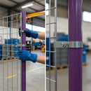 Dark Slate Gray Premium Mesh Infill Panel Clip for Guardrail Frame - Galvanised Steel, Single and Double Options Available