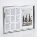 Double sided A4 poster case, aluminium frame, 56 sheet capacity (view 2)