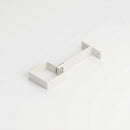 Adjustable Aluminium Pipe Clip 72×72mm – Flush Joint Downpipe — RAL 9010