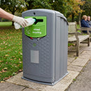 240 Litre Recycling Bin with Propellor Aperture