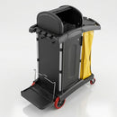High-security cleaning cart with locking compartments 128L (view 2)