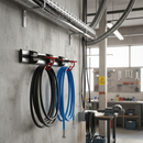 Light Slate Gray Premium Aluminium Coaxis Rail with 3 Clamps - 500mm Length