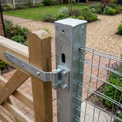 Galvanised Square Post 100mm x 100mm for 1350mm Gate