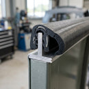 Side-Lip Door Seal Edge Trim 18x16.5mm for 2-3mm Panels - 5m EPDM (view 2)