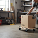 Premium Medium Platform Wooden Dolly with Anti-Slip Grip Pads for Heavy-Duty 180kg Load Capacity 45x30cm