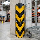 Rubber Corner Guard black and yellow high-visibility