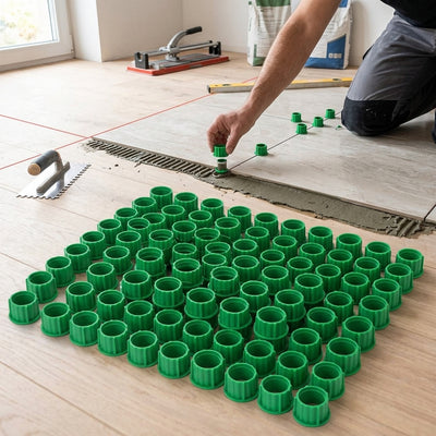 Screw Cap Levelling Thread System for Floor & Wall Tiles – Pack of 100