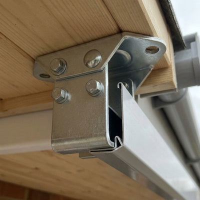 Universal Soffit Bracket for Lock Joint Applications