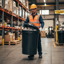 Dark Slate Gray Heavy Duty 80L Dustbin with Lockable Lid and Carry Handles