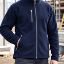 Anti-Pilling Fleece Work Jacket with Full Zip - Navy Blue (view 2)