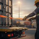 Dark Slate Gray Heavy Duty Winch Strap - 50mm x 9m - 3000kg Break Strength