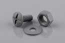 M6 Moulded Gutter Jointing Bolt, Nut & Washer Set (50 Pack) — RAL 7037