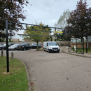 Light Slate Gray Premium Ladder Style Double Leaf Opening Height Barrier for Effective Access Control