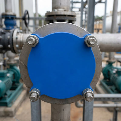 6" Class 150 Flange Stud Hole Insert - Blue LDPE