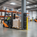 Light Slate Gray Heavy Duty Plastic Column Protector - Expander Section for High Traffic Areas