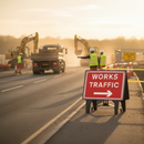 Dim Gray Premium Traffic Sign 1050x750mm for Safe Road Management