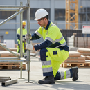 Light Slate Gray High-Visibility Two Tone Trousers - Premium Comfort and Safety