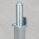 Retractable Steel Bollard with External Locking - 500mm - Galvanised