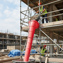 Light Gray 20" Premium Side Entry Hopper Rubbish Scaffold Chute