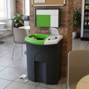 Twin Compartment Recycling Bin 110L with Open & Lift-Up Lids