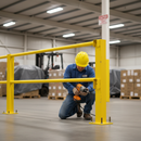 Dim Gray Heavy Duty Impact Protection Railing System - 1000mm End Post