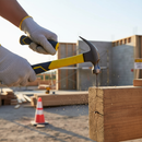 Dim Gray High-Performance Fibreglass Hammer - 16oz with Shock Absorption