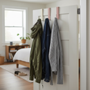 Premium Over-Door Hooks Set of 3 - Multi-Color, No Drill Design for Easy Hanging of Coats and Towels, Fits Doors Up to 40mm Thick