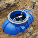 3400L underground rainwater harvesting tank system with submersible pump