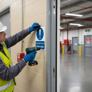 Rosy Brown Mandatory Fire Safety Signs - Automatic Fire Door Keep Clear Signage