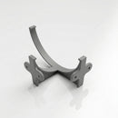 Half Round Aluminium Gutter Fascia Bracket 125mm — RAL 7037