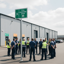 Light Gray Professional Fire Safety Sign - Fire Assembly Point H