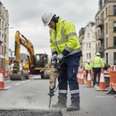 Gray Premium Two-Tone Soft Shell Jacket - High Visibility Design
